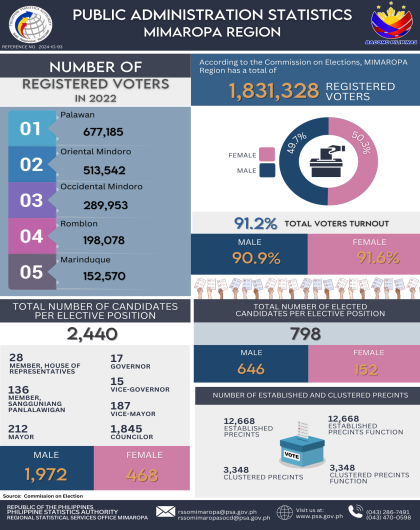 Public Administration Statistics MIMAROPA Region