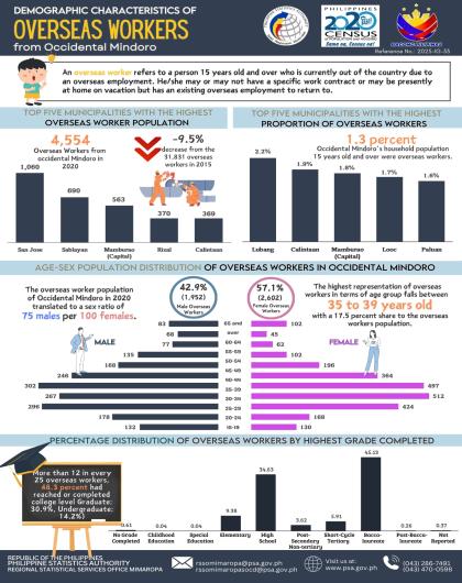 Demographic Characteristics of Overseas Workers from Occidental Mindoro