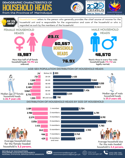 Demographic Characteristics of Household Heads from the Province of Marinduque