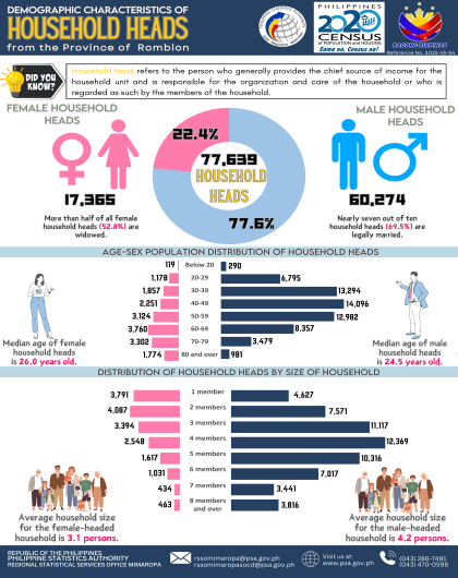 Demographic Characteristics of Household Heads from the Province of Romblon