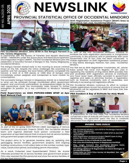 April 2025 News Letter