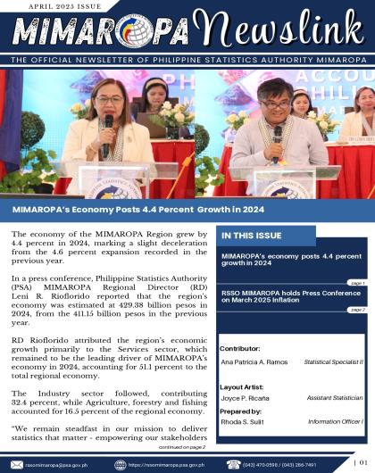 April 2025 Newsletter MIMAROPA
