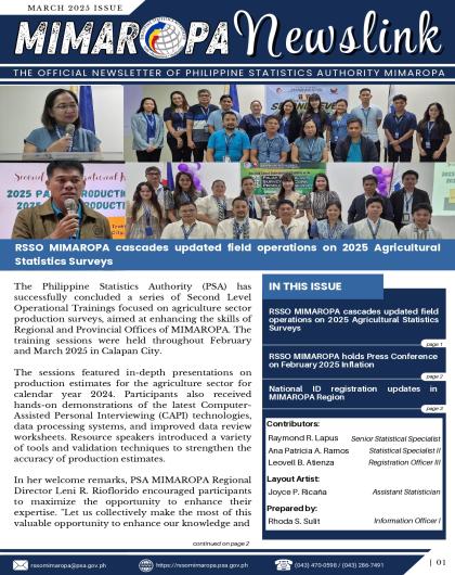 March 2025 Newsletter MIMAROPA