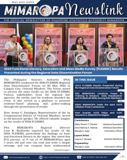 May 2025 Newsletter MIMAROPA