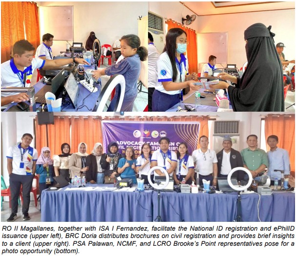 PSA Palawan Supports Civil Registration and National ID Campaign for Muslim Community in Brooke's Point