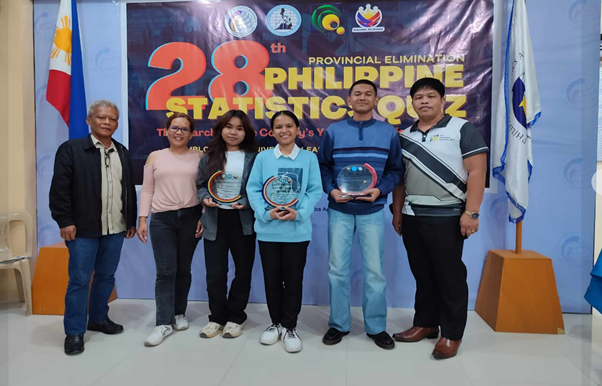 CSS Johnny F. Solis, together with the winners and judges, during the awarding ceremony of the 28th PSQ Provincial Elimination