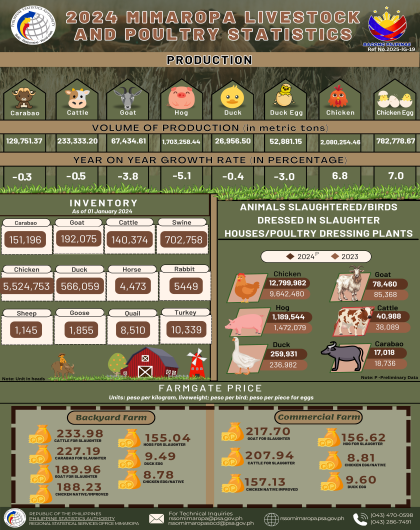 2024 MIMAROPA Livestock and Poultry Statistics