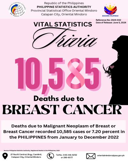 Deaths due to Breast Cancer - January-December 2022
