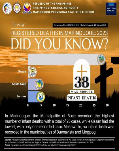 Registered Infant Deaths in Marinduque: 2023