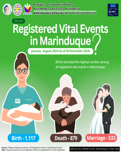 Registered Vital Events in Marinduque: January - July 2024 (As of November 2024)