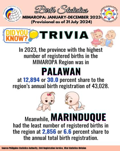 Trivia of Birth Statistics (Jan-Dec 2023)