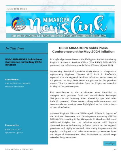 June 2024 Newsletter MIMAROPA