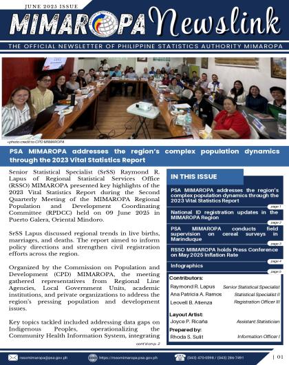 June 2025 Newsletter MIMAROPA