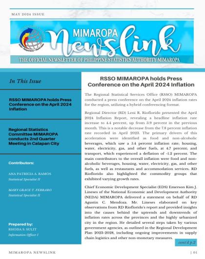 May 2024 Newsletter MIMAROPA