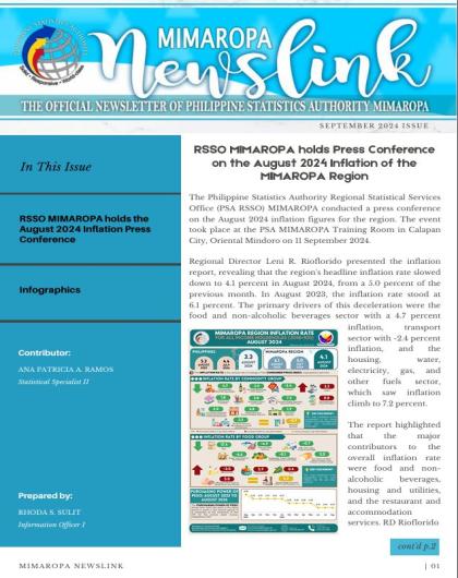 September 2024 Newsletter MIMAROPA